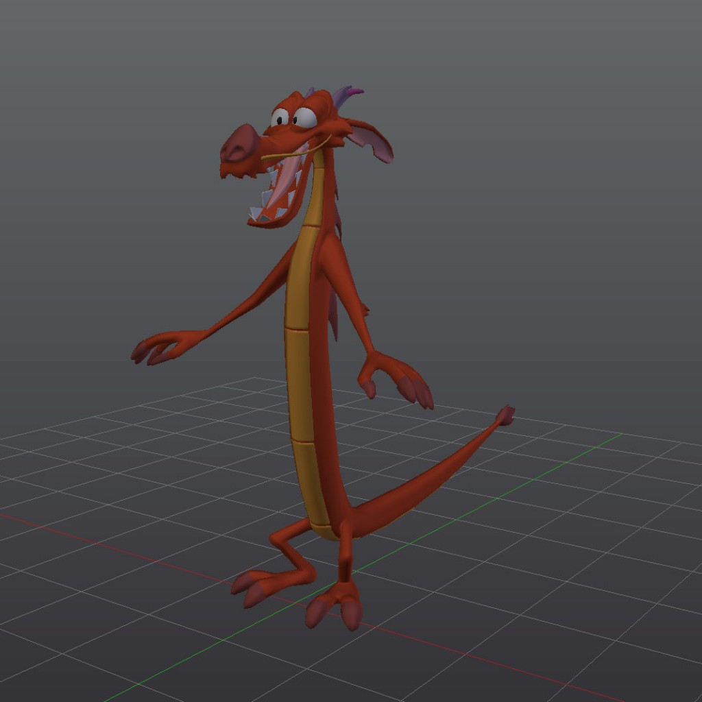 Mushu A-Pose preview image 1